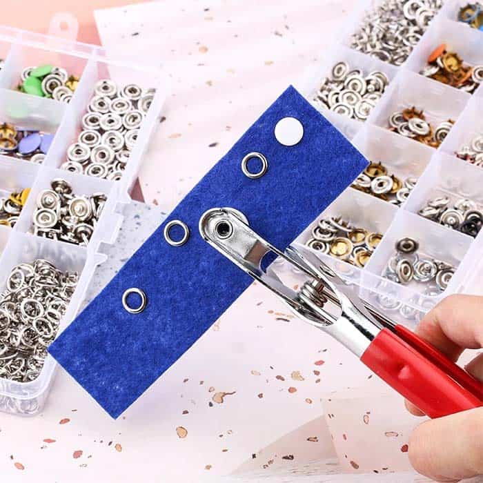 Bottoni Per Jeans Da Applicare Senza Cuciture 17 Mm Bronzo 8 Pezzi Con Chiodi