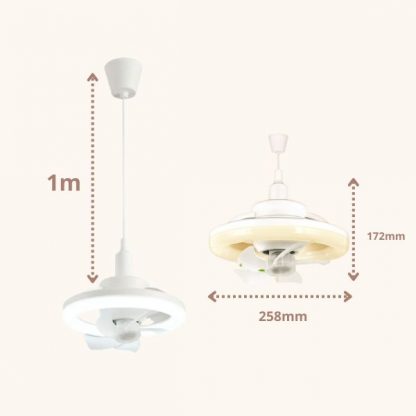 FANLIGHT, Ventilatore con lampada LED