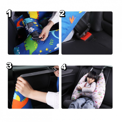 HEDSUP-BEL, Cuscino da viaggio per bambini DreamRide