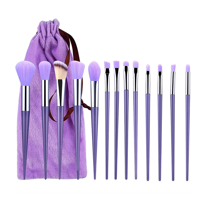 BrushSet, set di 13 pennelli per trucco con custodia